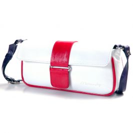 Handbag 474 Nicky white-red-blue